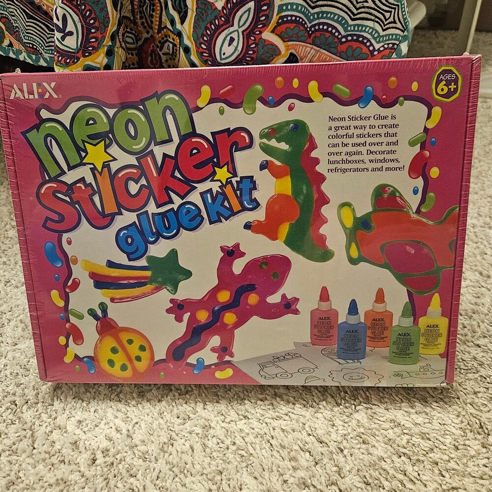 ALEX Neon Sticker Glue Kit new in box
